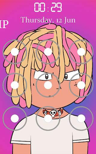 Lil Pump Pattern Lock Screen 2 تصوير الشاشة