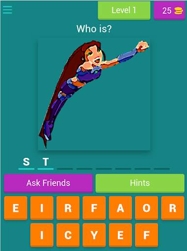 Teen Titans quiz game screenshot 7