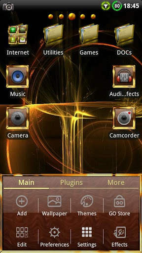 GOLD Go Launcher EX theme screenshot 5