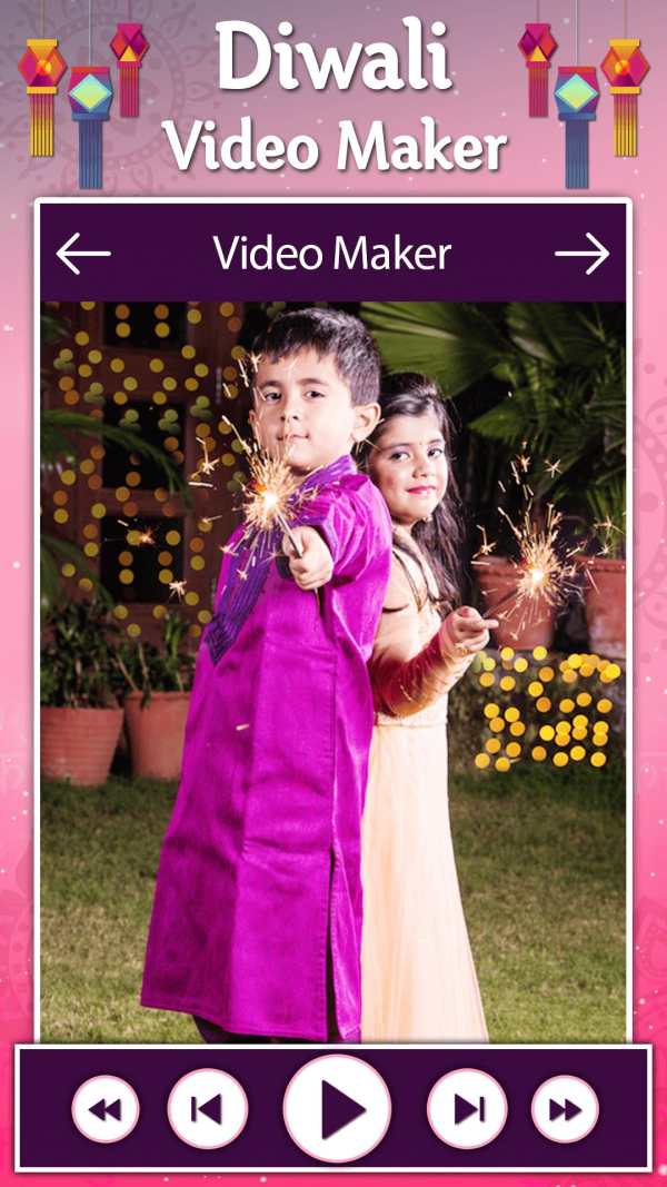 Diwali Video Maker 2019 screenshot 1