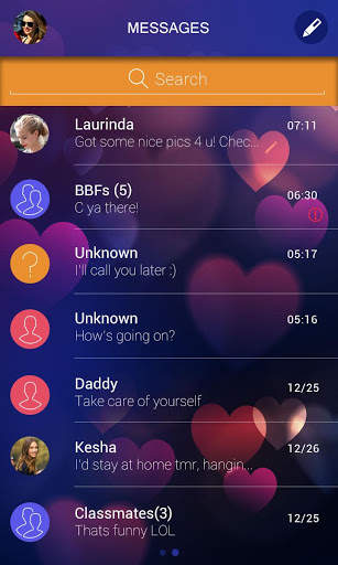 (FREE) GO SMS PRO FLARE THEME screenshot 3