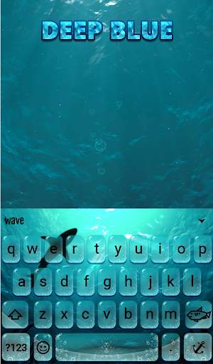 Deep Blue Keyboard Wallpaper screenshot 3