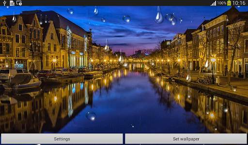 Rainy Night Live Wallpaper screenshot 2