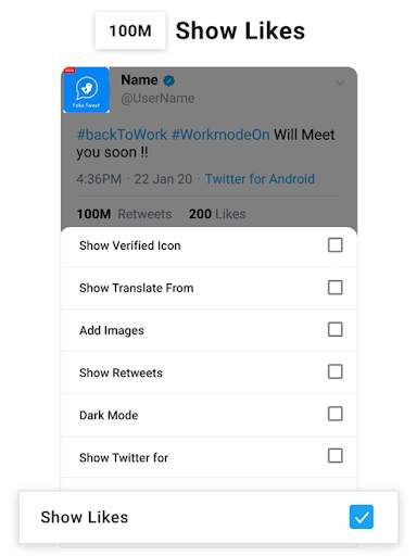 Fake Tweet Post - Fake Tweet photo editor 2 تصوير الشاشة