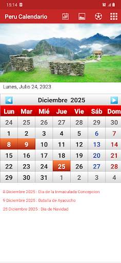 Peru Calendario 2023 screenshot 5