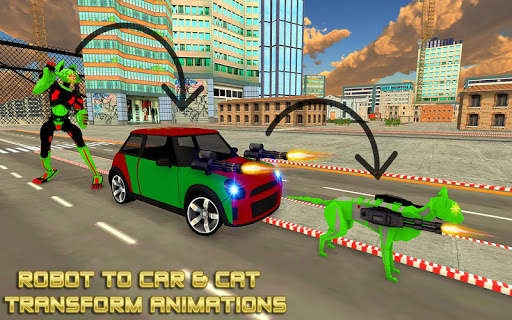 Cat Robot Car Battle:Transform screenshot 14