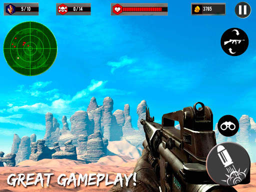 Desert Sniper Special Forces 3D Shooter FPS Game screenshot 11