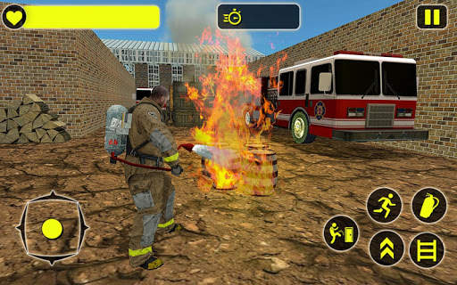 Firefighter School 3D: Fireman Rescue Hero Game screenshot 1