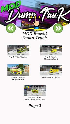 Bussid Mod Dump Truck Lengkap screenshot 3