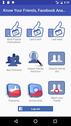 Analyze your facebook screenshot 1