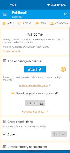 FairEmail, privacy aware email screenshot 17