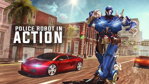 Flying Police Robot Fighting:  screenshot 2