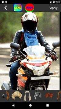Hijab Girl Bike Photo Suit screenshot 1