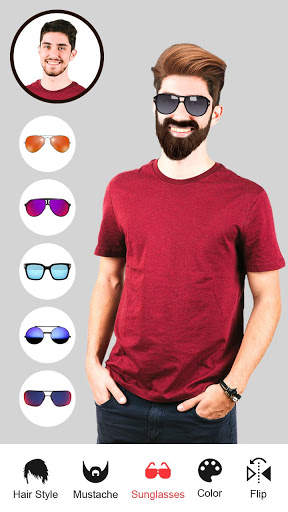 Man Hair Mustache Style : Boy Photo Editor screenshot 4