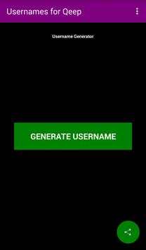 Usernames for Qeep screenshot 1
