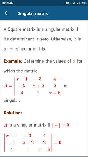 Matrices and Determinants screenshot 4