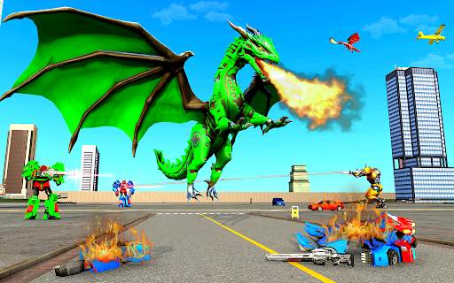 Multi Dragon Robot Bus Transformation Game 2021 screenshot 1