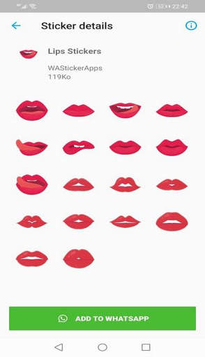 Kiss&Lips Stickers 2020 for Whatsapp screenshot 7