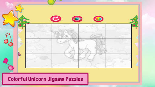 Unicorn Coloring Games Puzzle screenshot 2