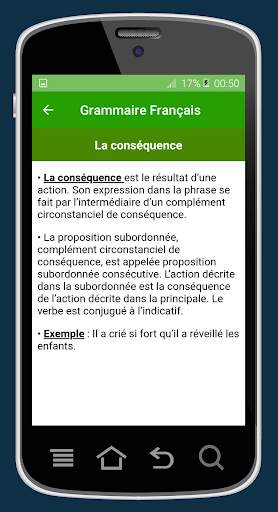 Grammaire Français Cours screenshot 3