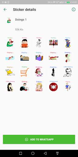 Daily Doings Stickers - Daily Use WAStickersApp screenshot 7