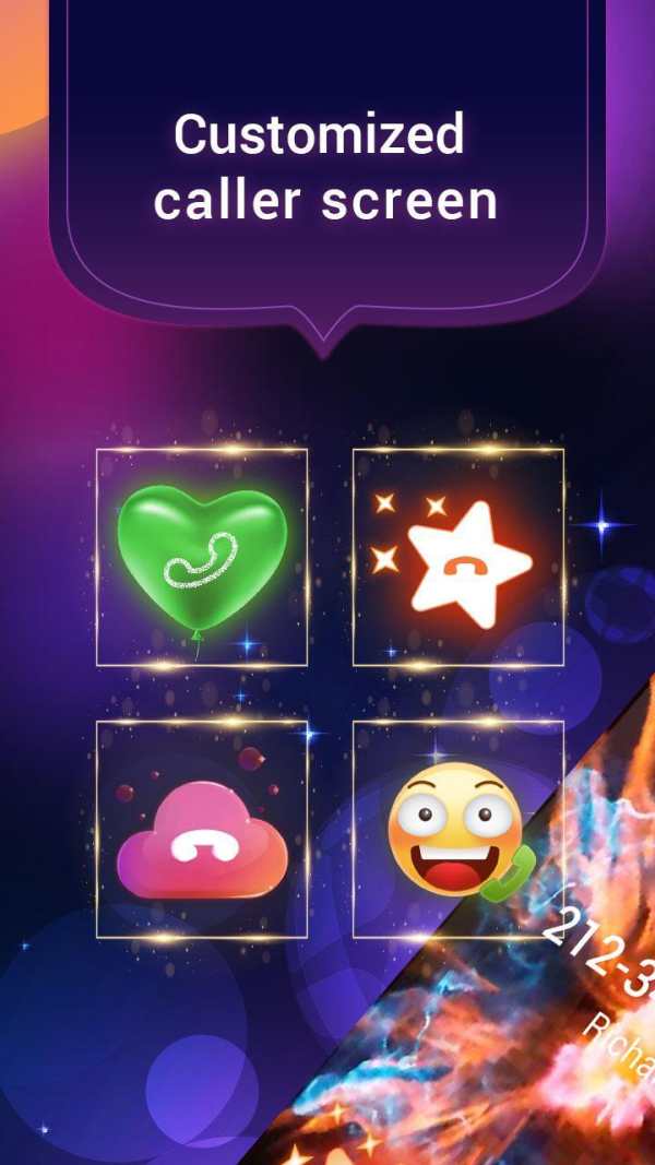 Colorful Fire Caller Screen screenshot 3