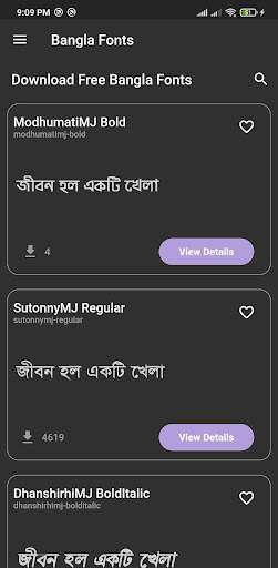Bangla Fonts: Download Free Bengali fonts screenshot 2
