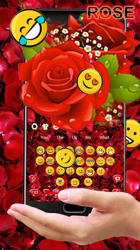 Red Rose Keyboard Theme screenshot 2