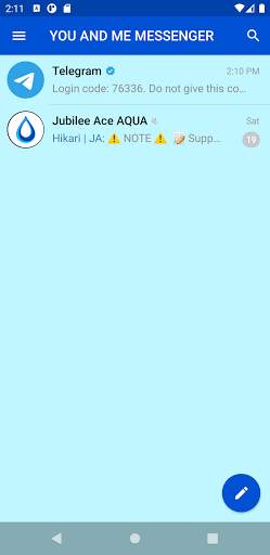 YOU AND ME - MESSENGER APP screenshot 2