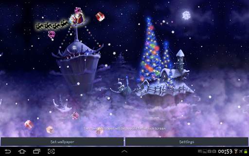 Christmas Snow Fantasy Live Wallpaper screenshot 1