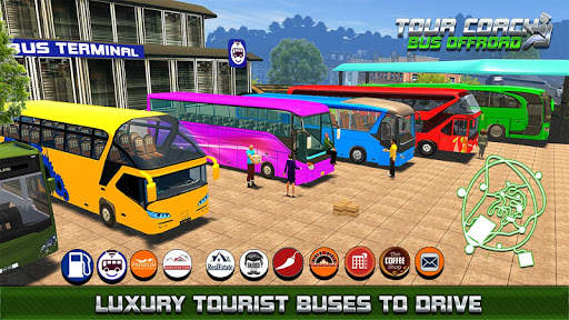 Tourist Coach Bus Highway Driving screenshot 2