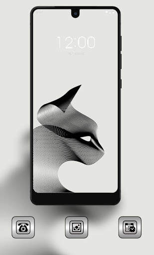 Abstract black line simple theme screenshot 2
