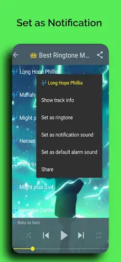 Boku no Hero Ringtone Academia Offline screenshot 8