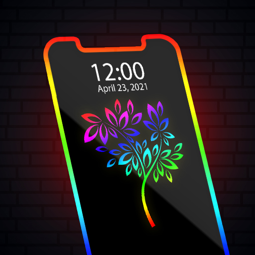 Edge Lighting Wallpaper for Mobile, RoundLight rgb icon