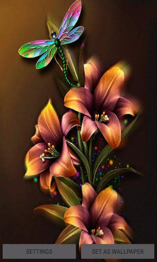 Animated Flowers Live Wallpaper screenshot 1
