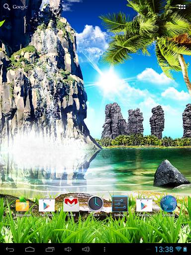 Tropical Waterfall Wallpaper screenshot 4