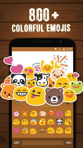 Wood Keyboard Theme FREE screenshot 2