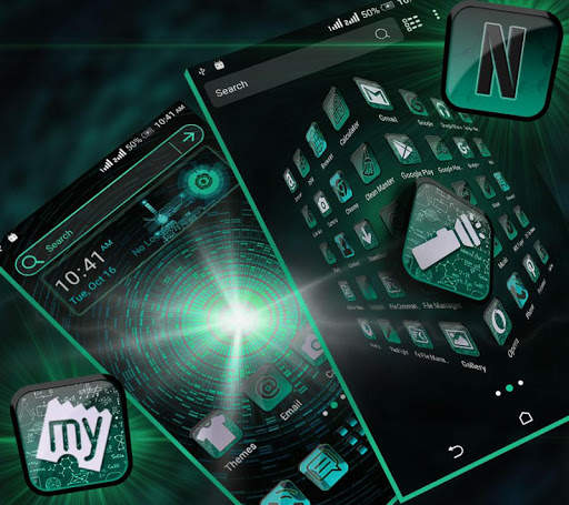 Hi Tech Launcher Theme screenshot 1