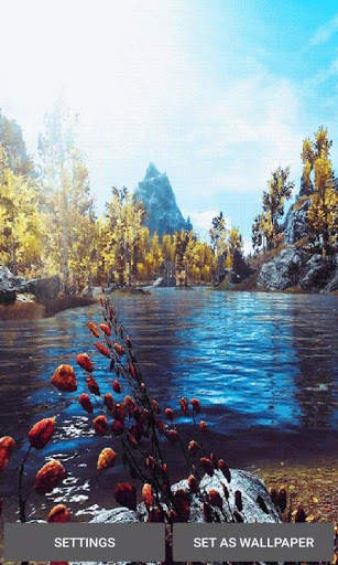 Lake Flowers Live Wallpaper screenshot 1