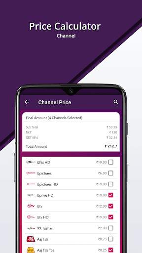 DTH Plans - Channel No & Channel Price Calculator स्क्रीनशॉट 5