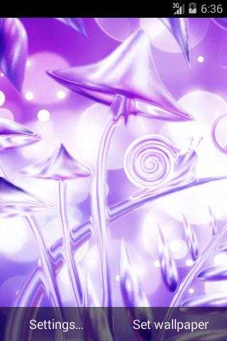 Glass Flowers Live Wallpaper screenshot 4