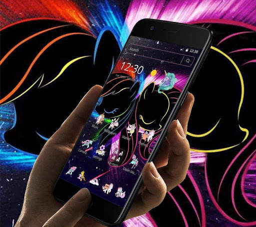 Black Neon Unicorn Theme screenshot 3