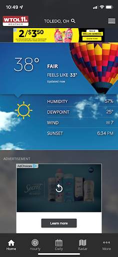 WTOL 11 Weather screenshot 1