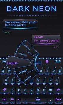 Dark Neon GO Keyboard Theme screenshot 6