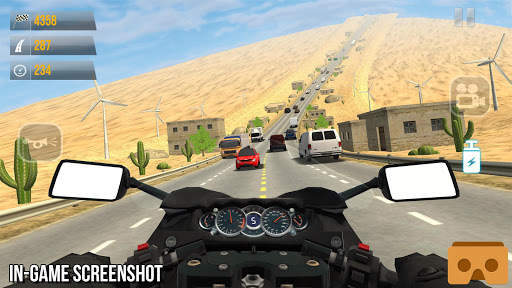 VR Motor Racing Mania 3D screenshot 2