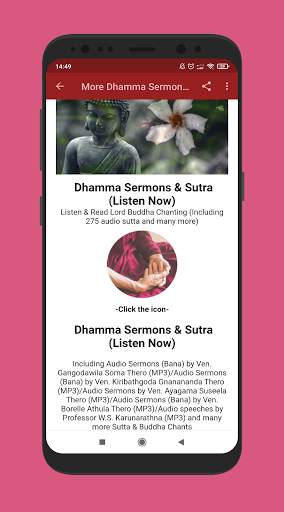 Buddha Chants Pirith Player(Dhamma Sermons /Sutta) screenshot 5