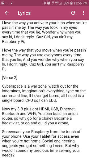 My Raspberry Pi Song: Collector's Edition w/Lyrics screenshot 3