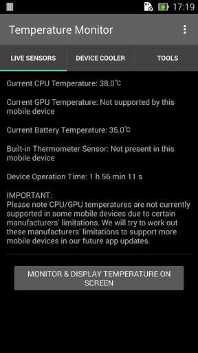 Temperature Monitor - CPU, GPU screenshot 1