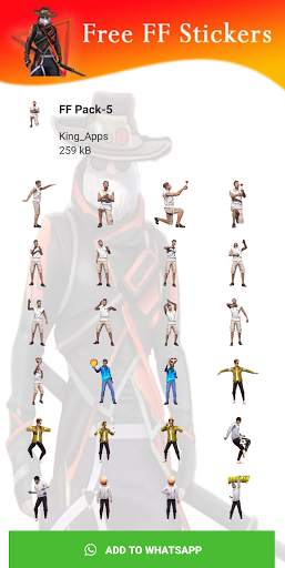 Free FF Stickers Packs - WAStickersApp screenshot 4