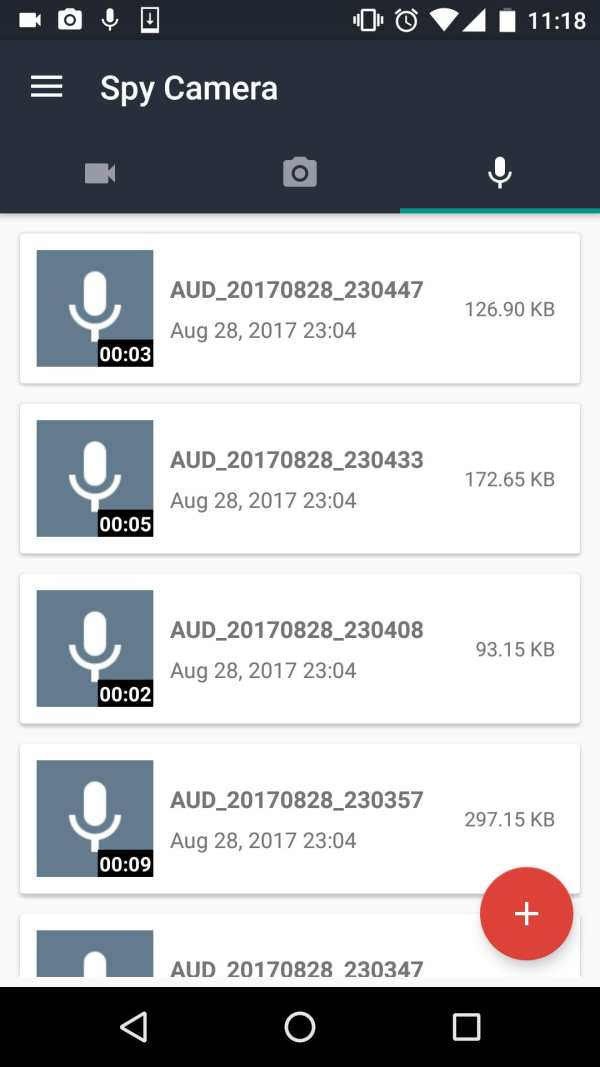 Spy Camera & Audio Recorder 3 تصوير الشاشة